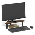 FURINNO Turn-N-Tube Monitor Stand, French Oak Grey/Black