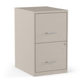 STAPLES 2-Drawer Vertical File Cabinet, Letter Size Documents, Lockable, 18.9" D x 14.3" W x 24.1" H, Black