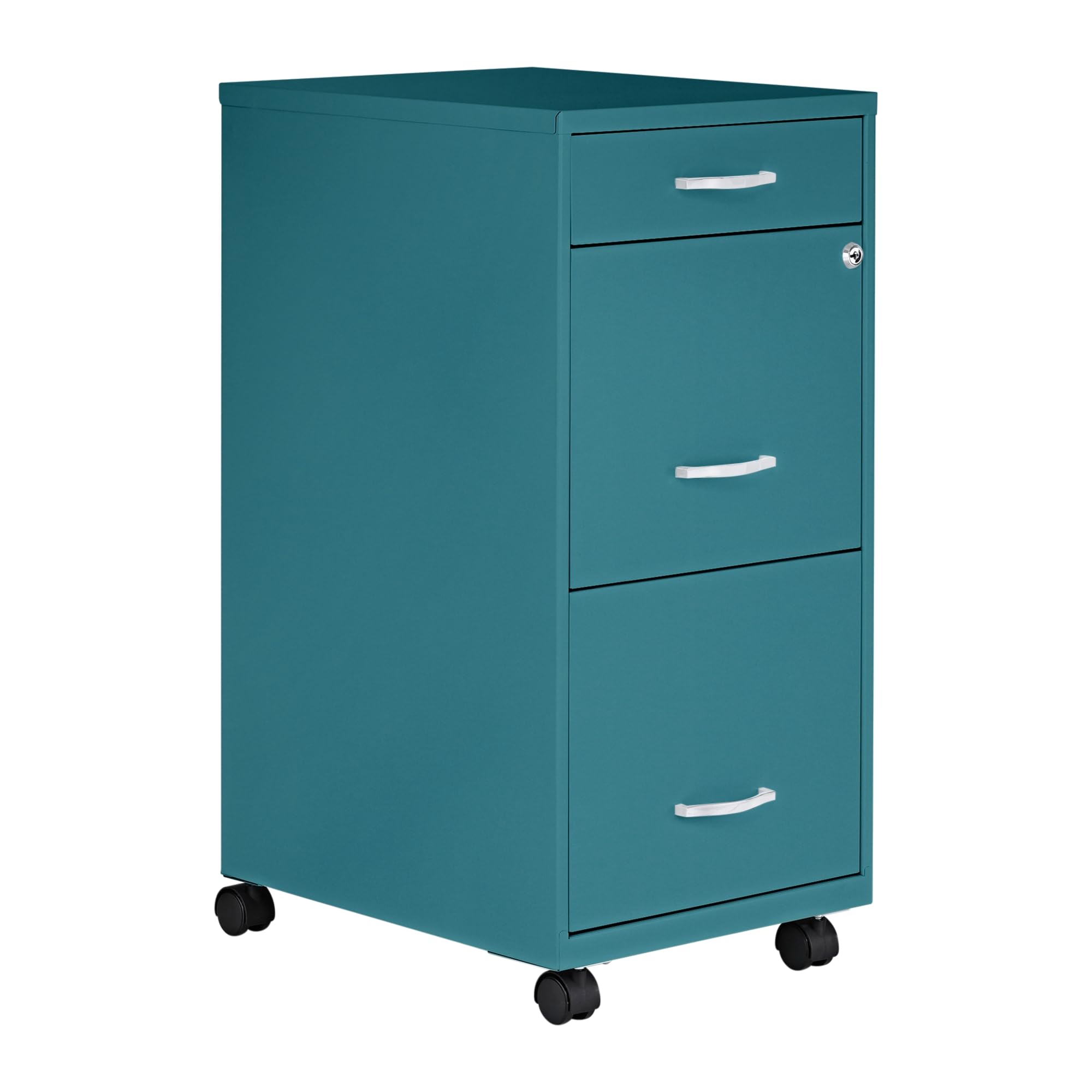 Lorell LYS SOHO Box/File/File 3-Drawer Mobile File Cabinet, Black