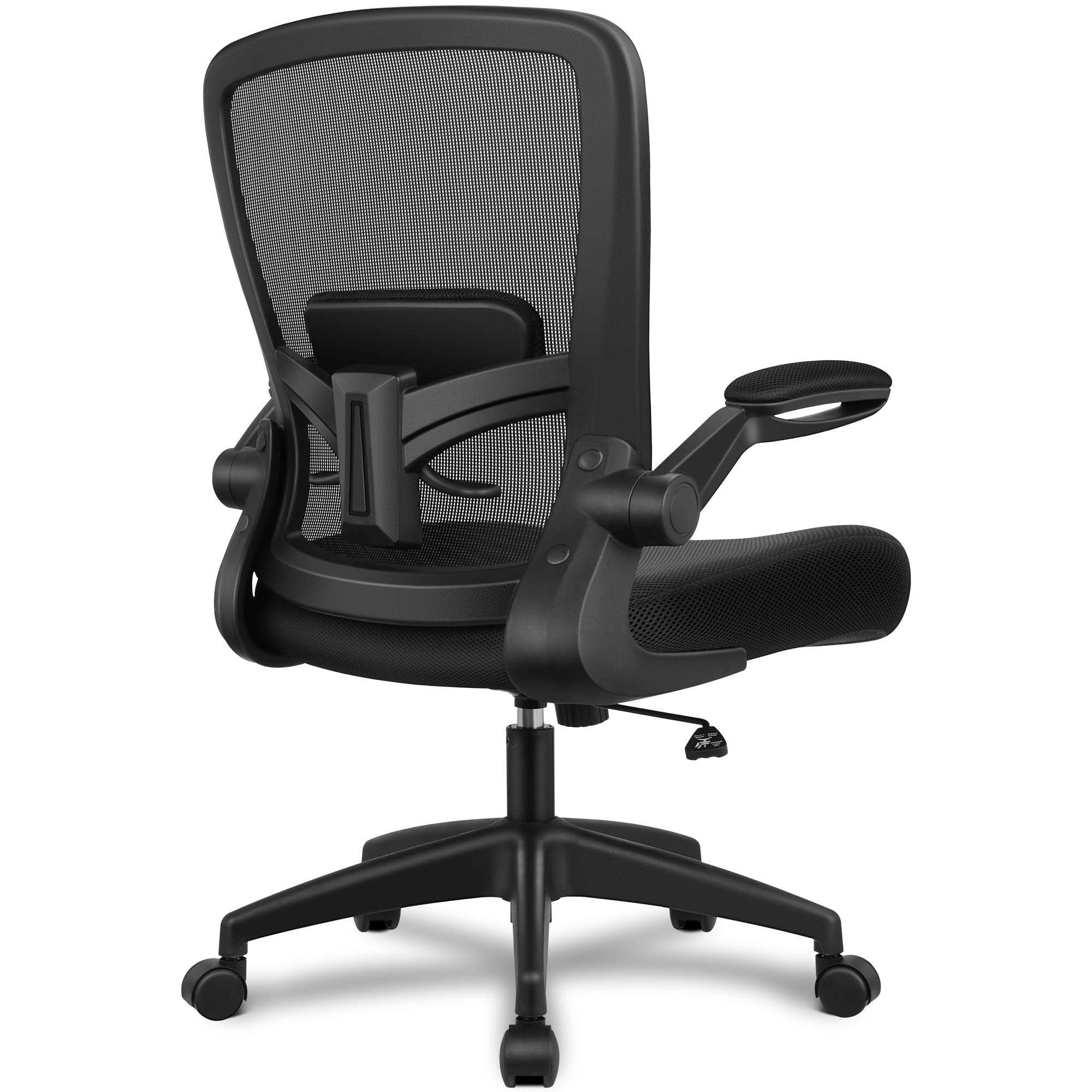 FelixKing Office Chair, Ergonomic Desk Chair Breathable Mesh Chairs Adjustable High Back Lumbar Support Flip-up Armrests, Executive Rolling Swivel Comfy Computer Chairs Home Office Black