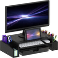 Simple Houseware Desk Monitor Stand Riser with Adjustable Organizer tray